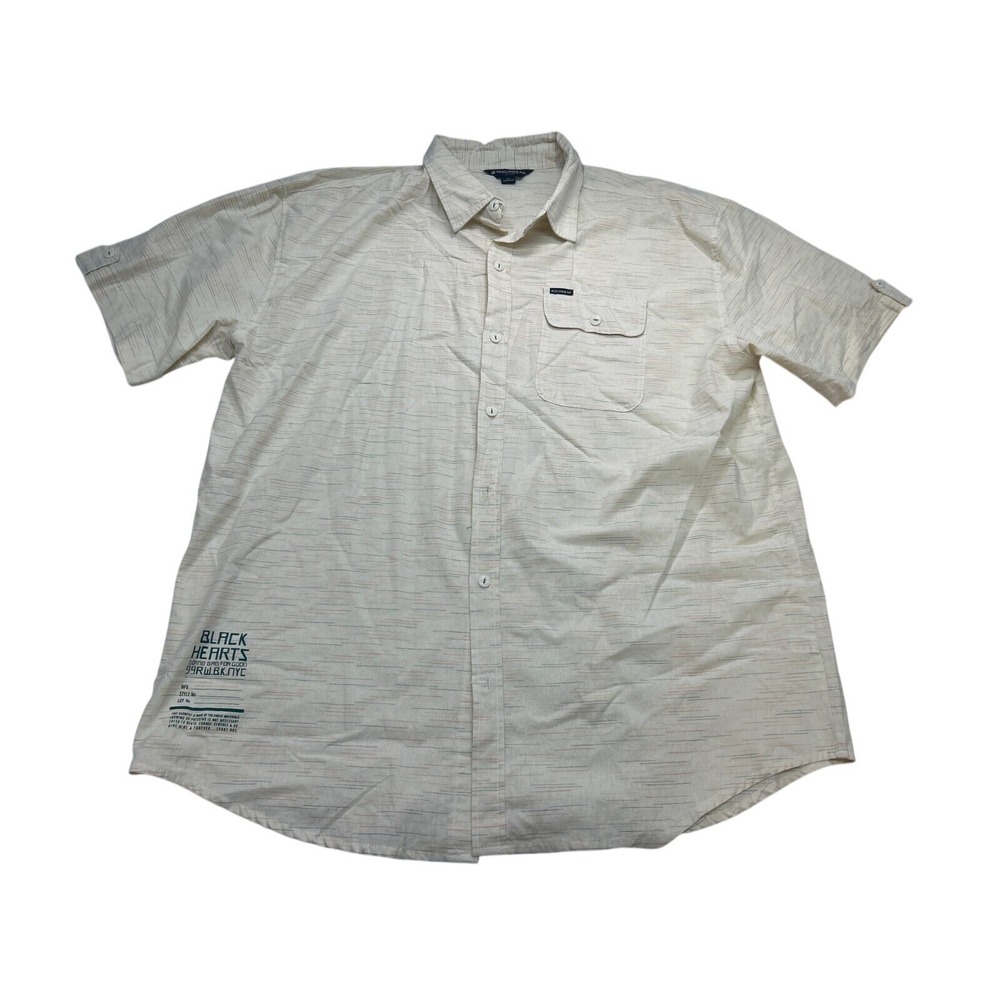 Rocawear casual shirt‎ Men's size 4XB beige short-sleeve